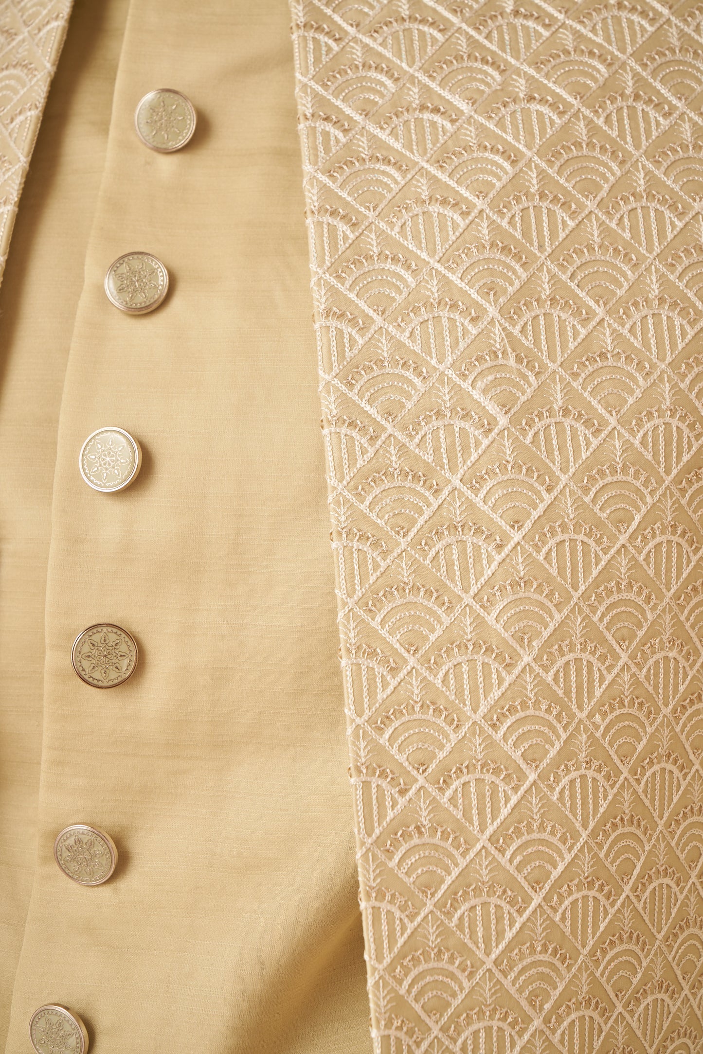 Indo Western Front Open - Beige