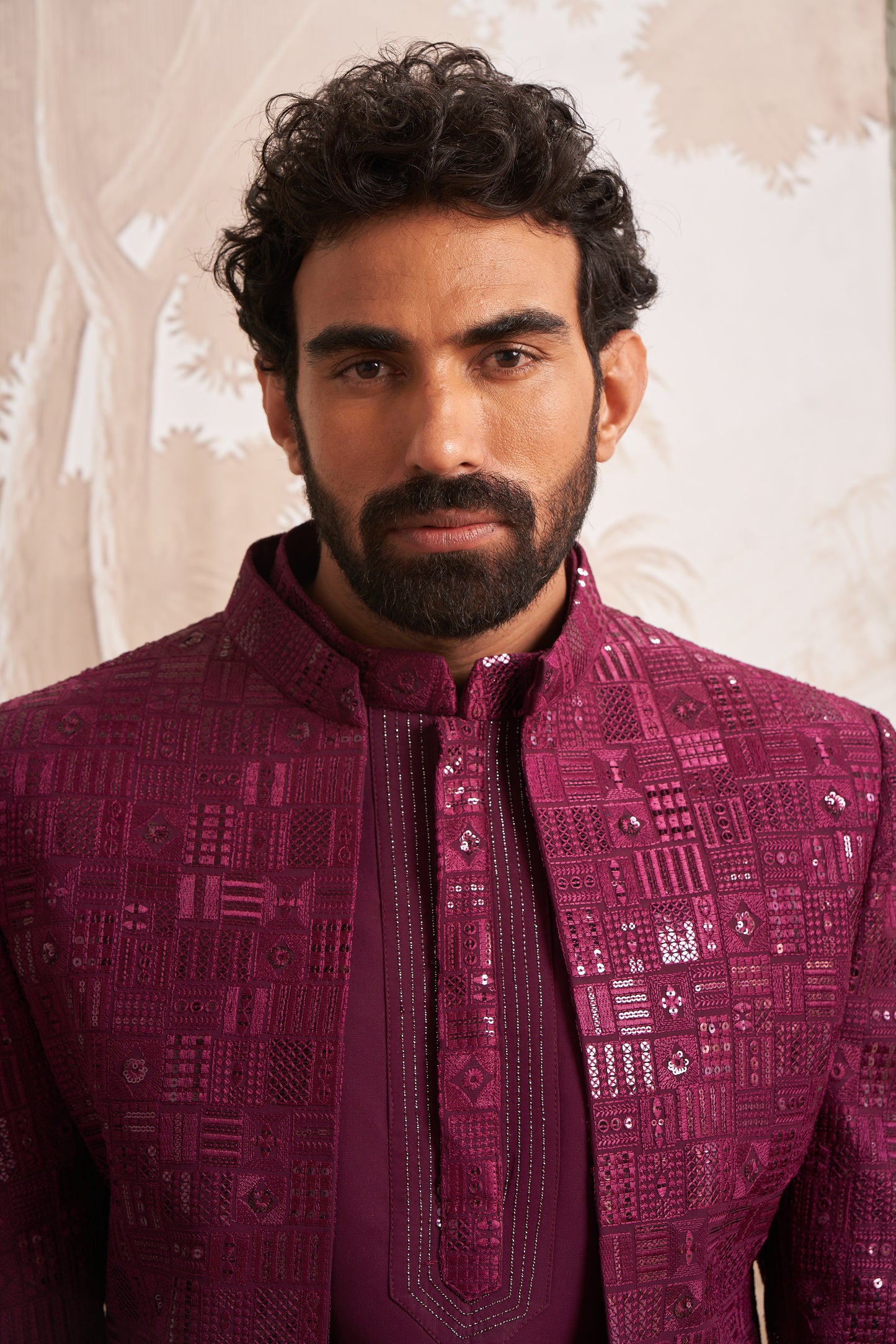 Indo Western Front Open - Maroon