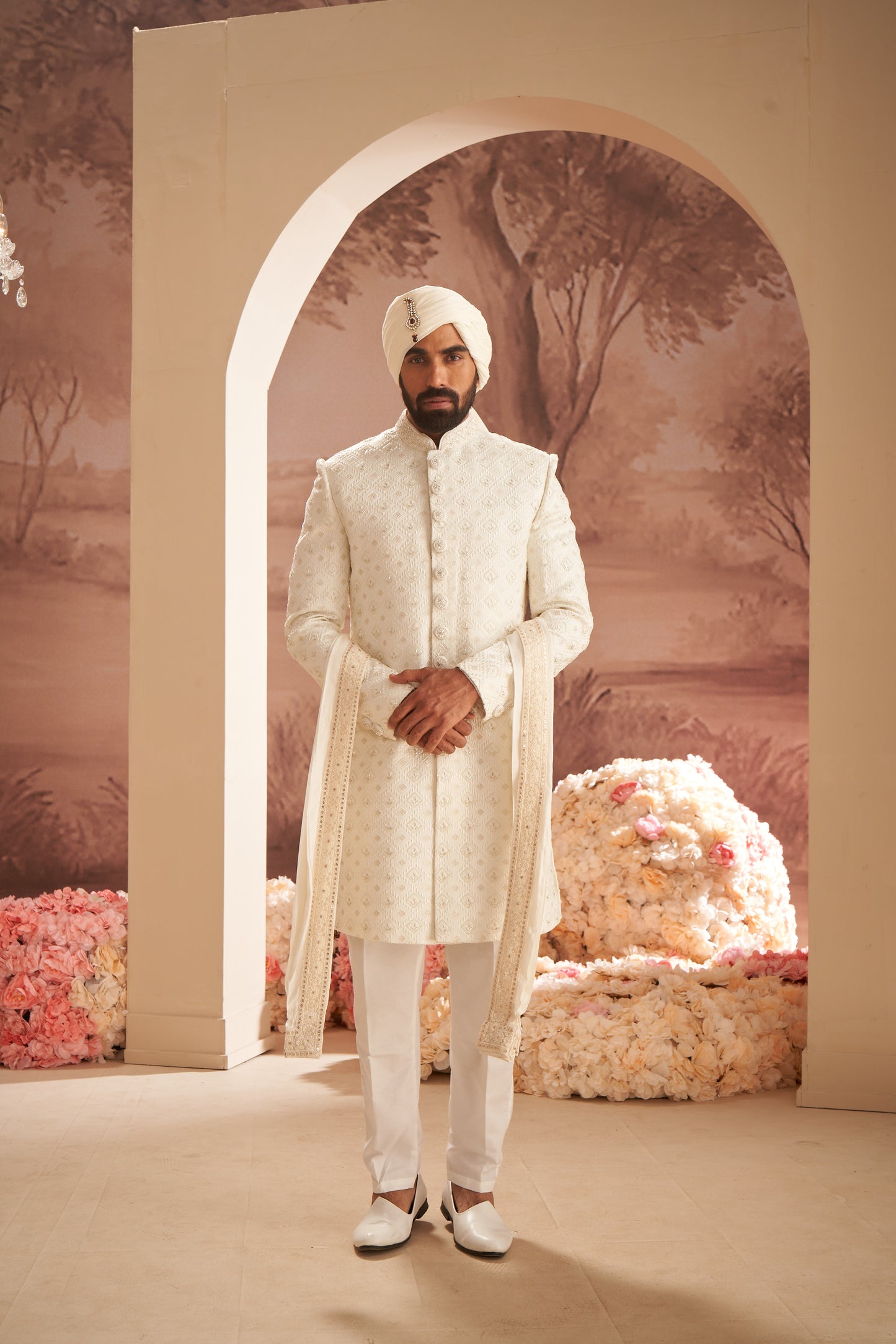 Sherwani - White