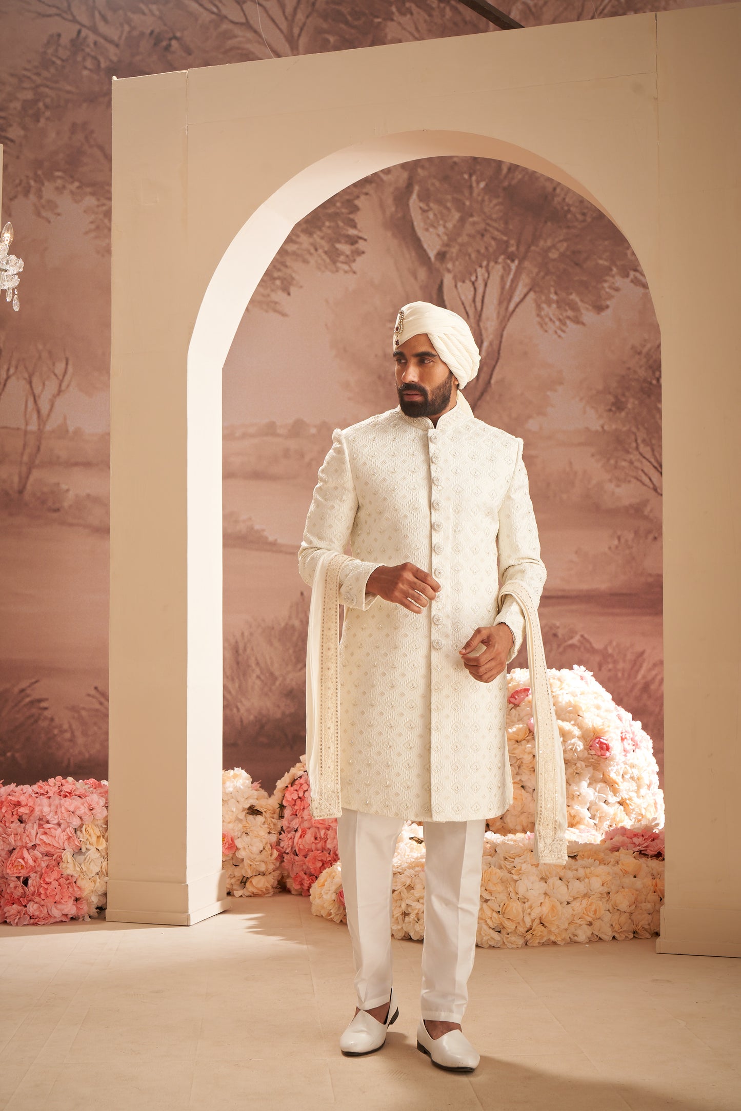 Sherwani - White