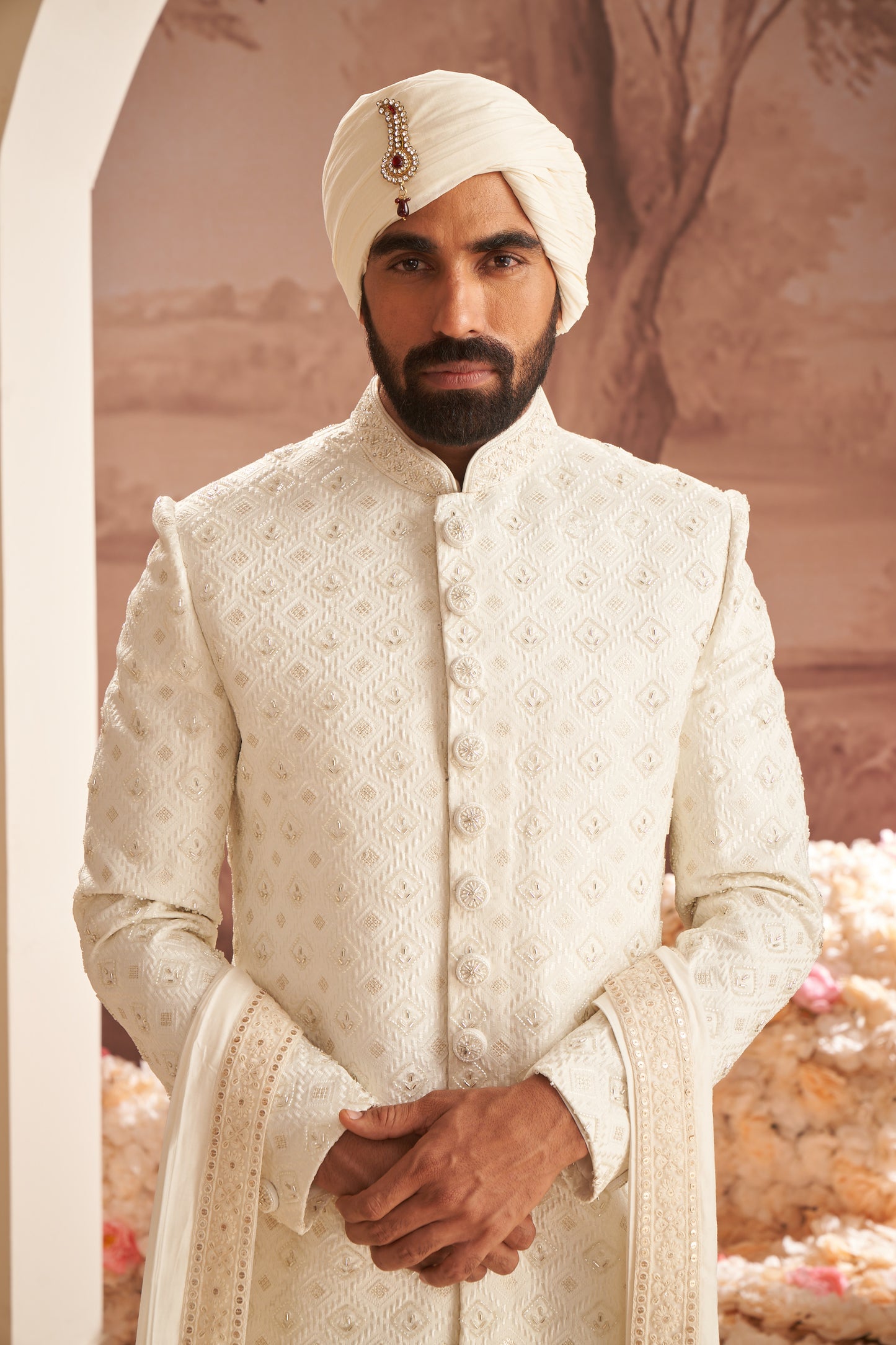 Sherwani - White