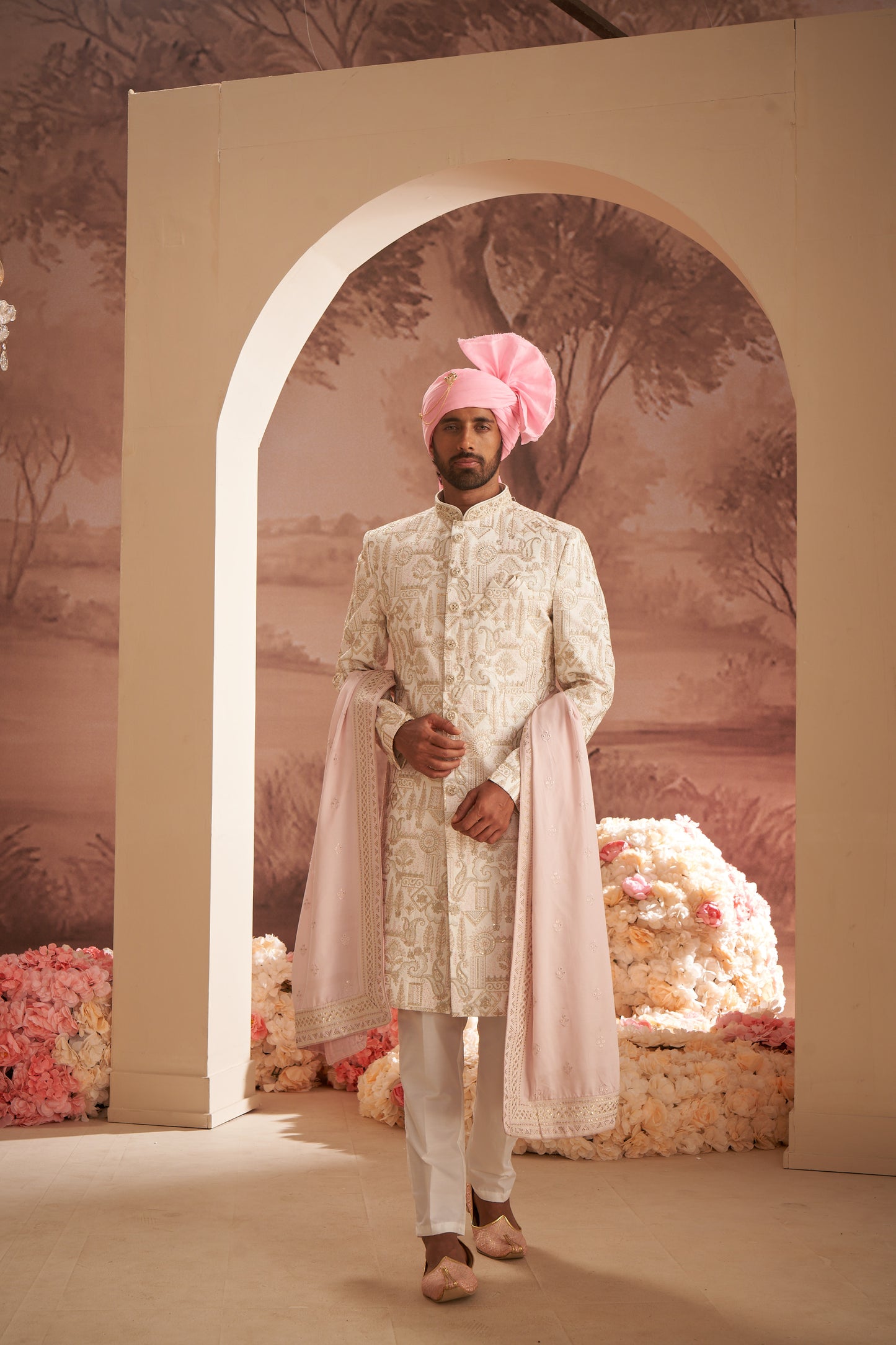 Sherwani - Cream