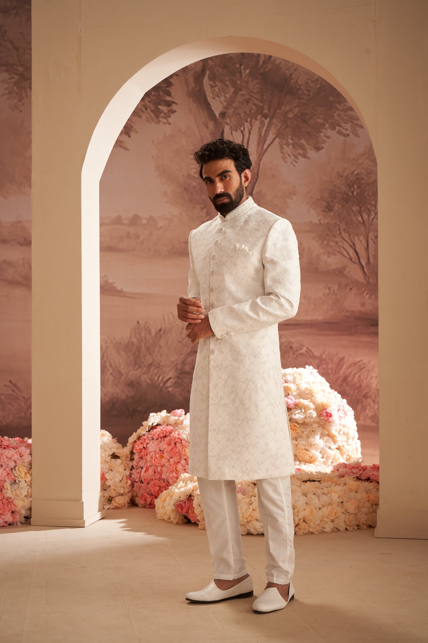 Sherwani - White