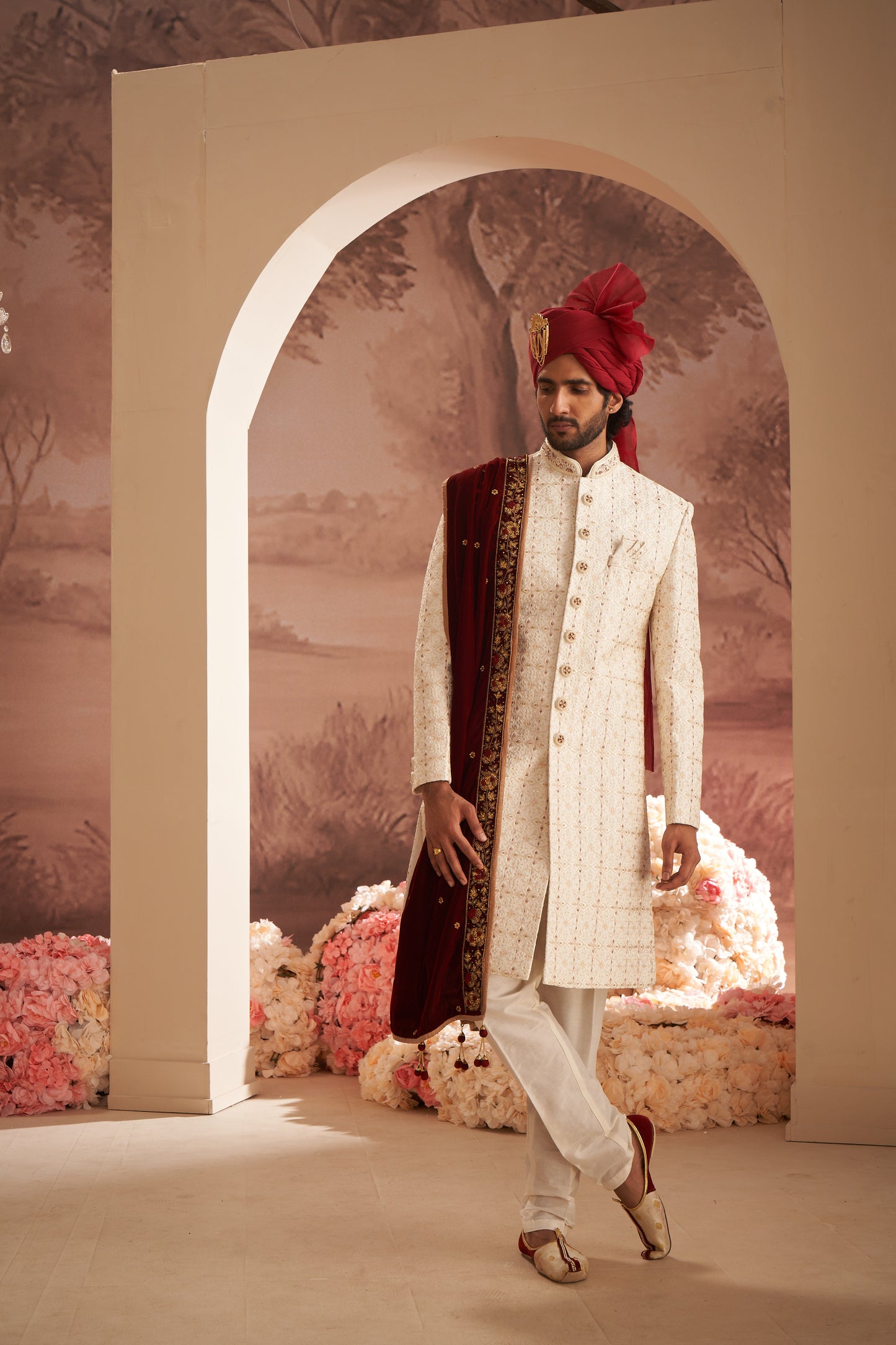Sherwani - Cream