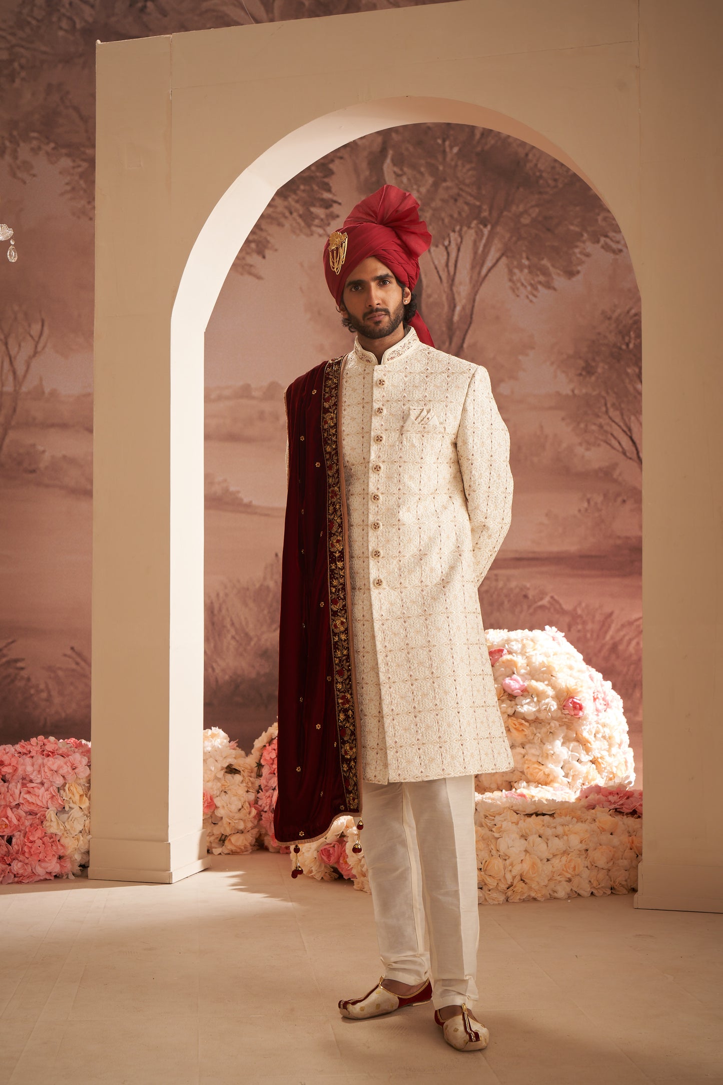 Sherwani - Cream