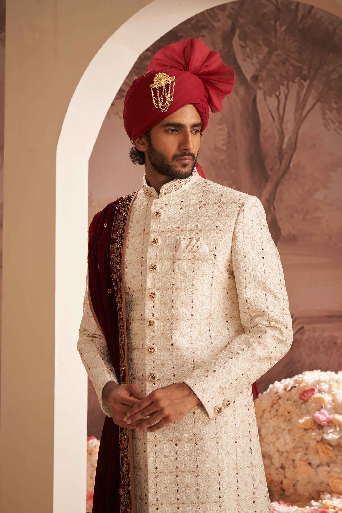 Sherwani - Cream