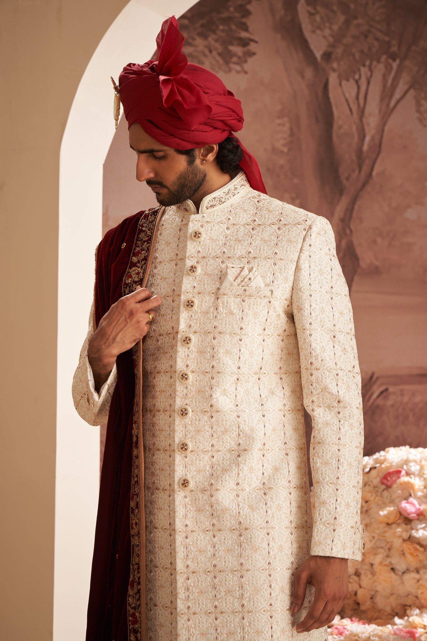 Sherwani - Cream