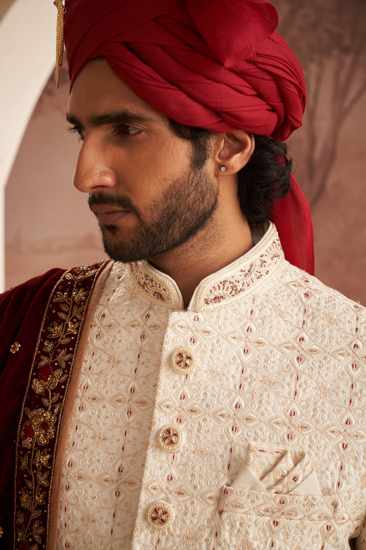 Sherwani - Cream