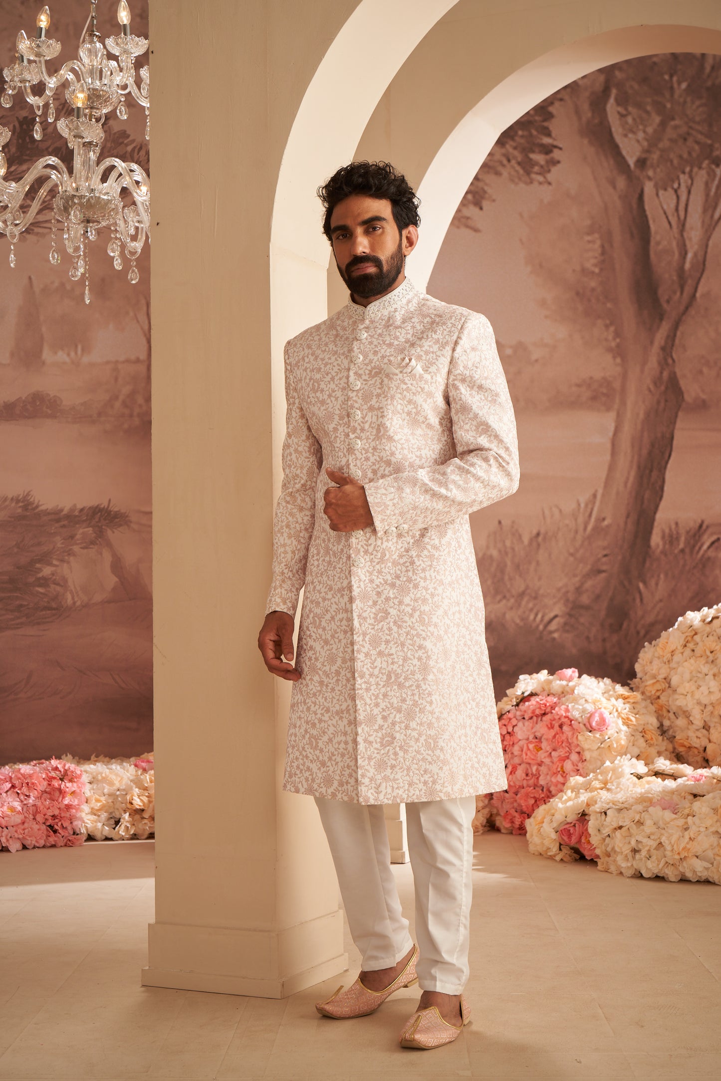 Sherwani - Cream