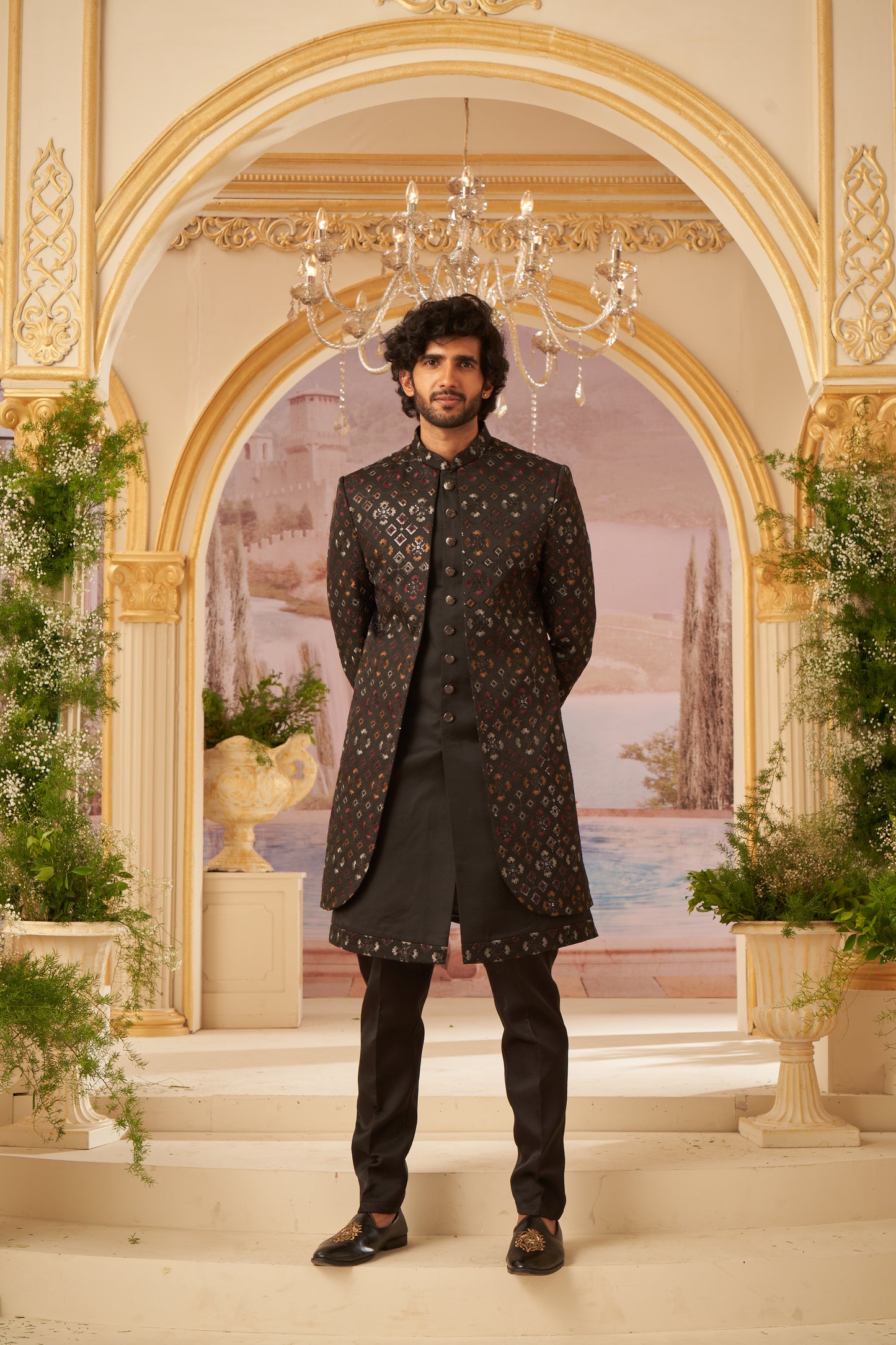 Indo Western Front Open - Black