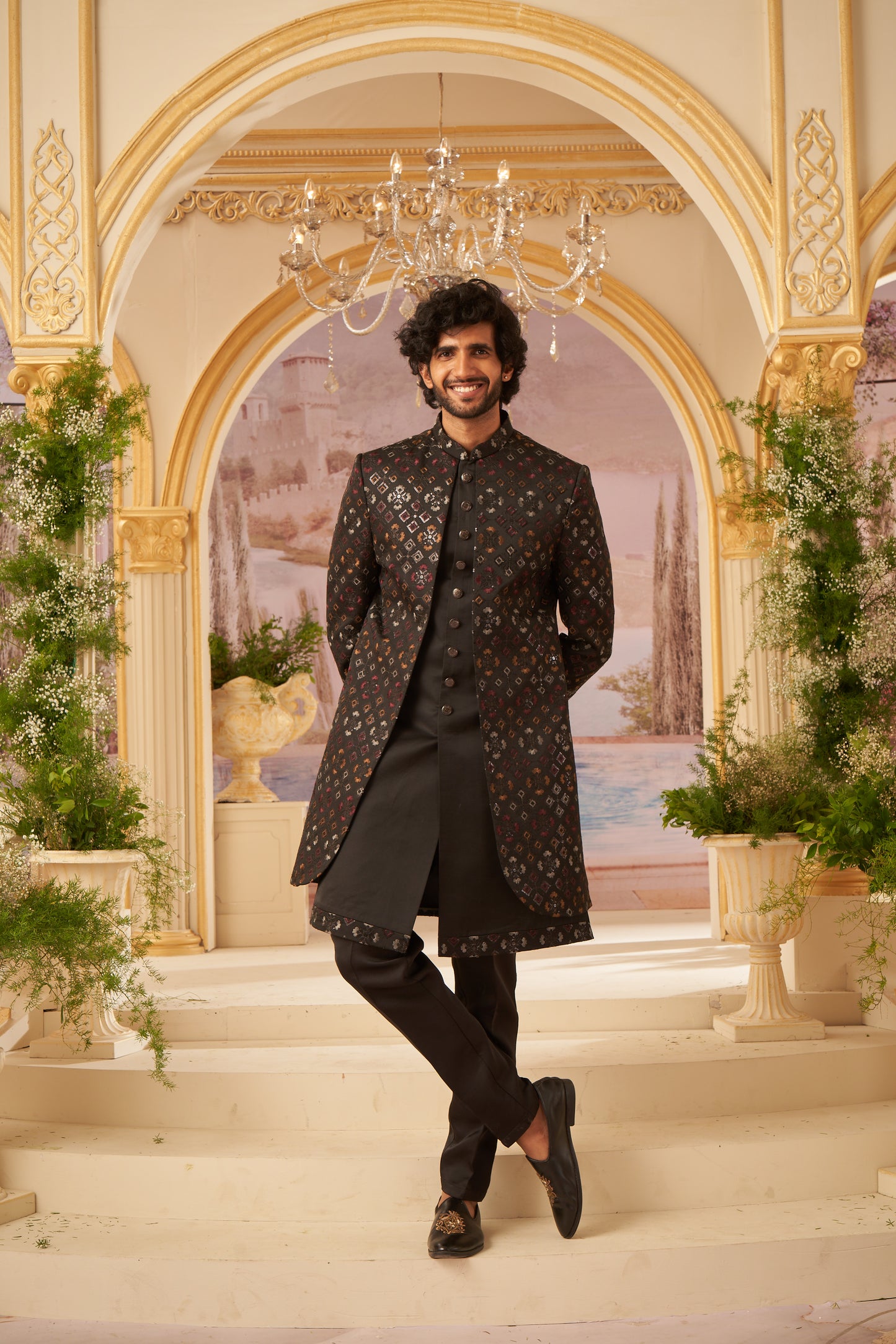 Indo Western Front Open - Black