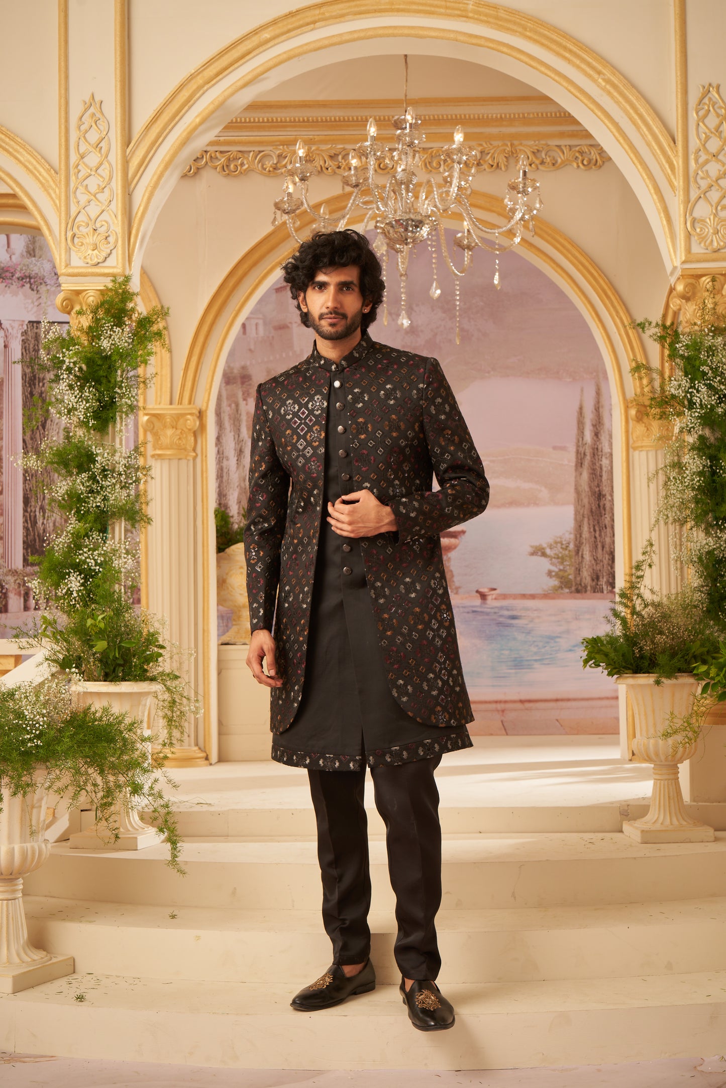 Indo Western Front Open - Black