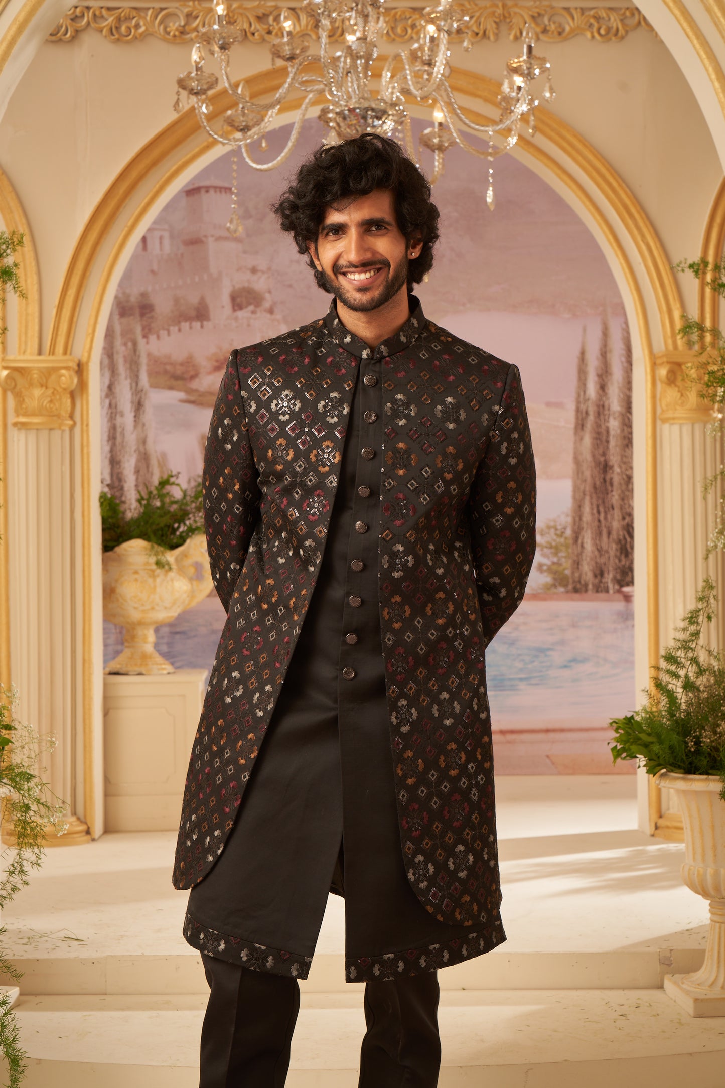 Indo Western Front Open - Black