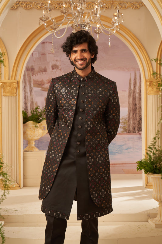 Indo Western Front Open - Black