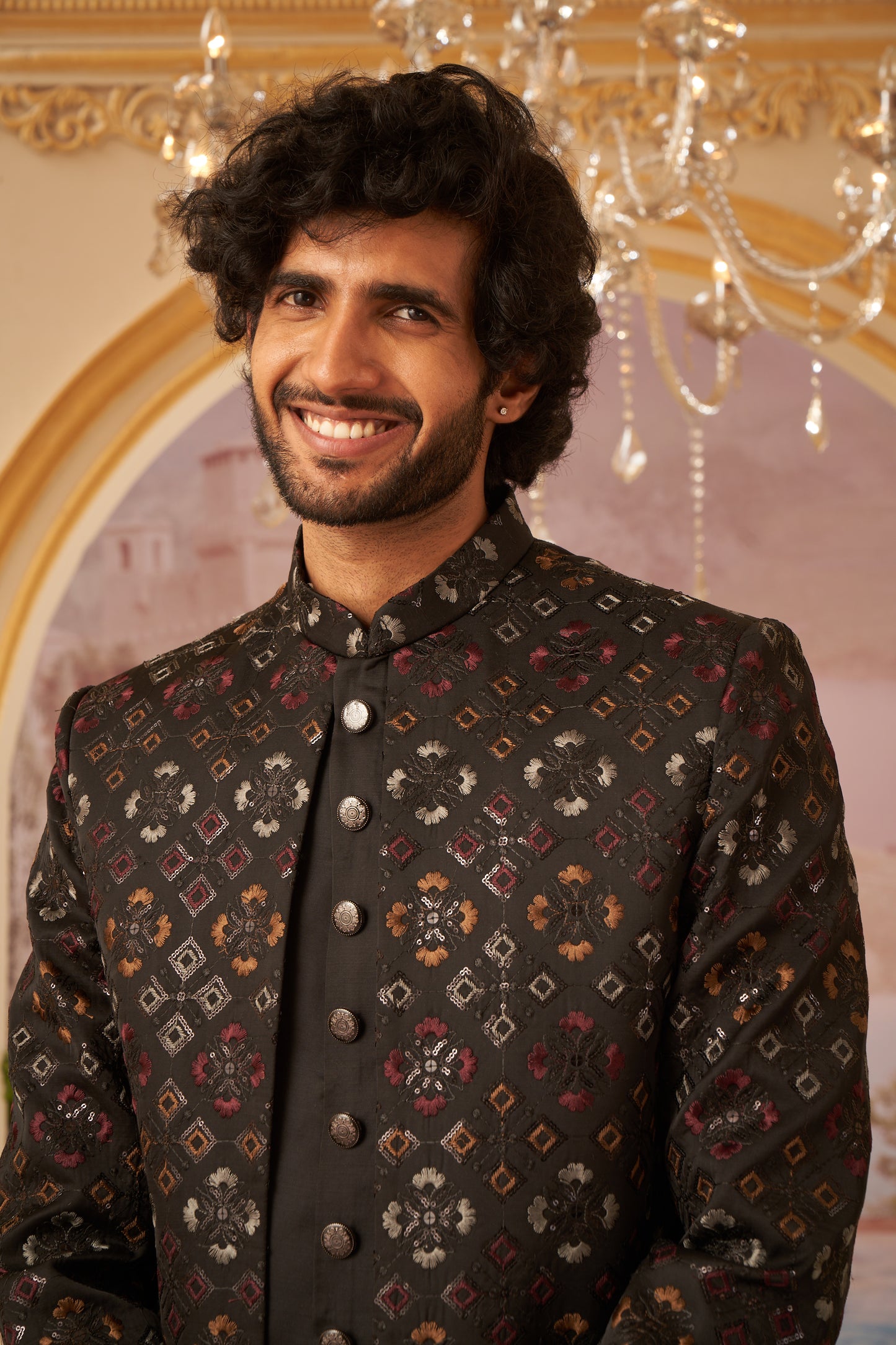 Indo Western Front Open - Black