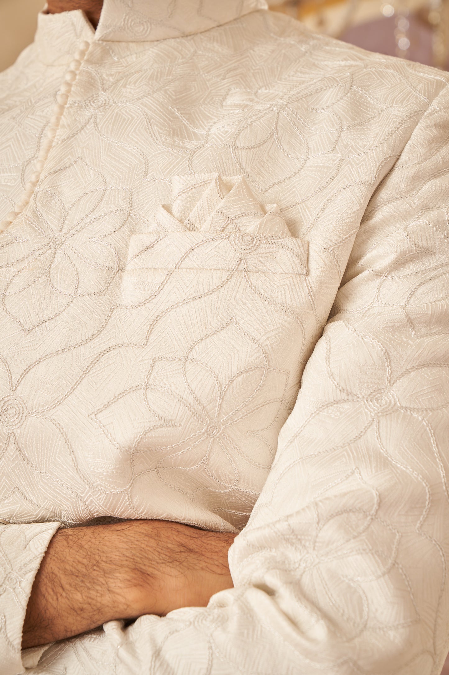 Indo Western - White