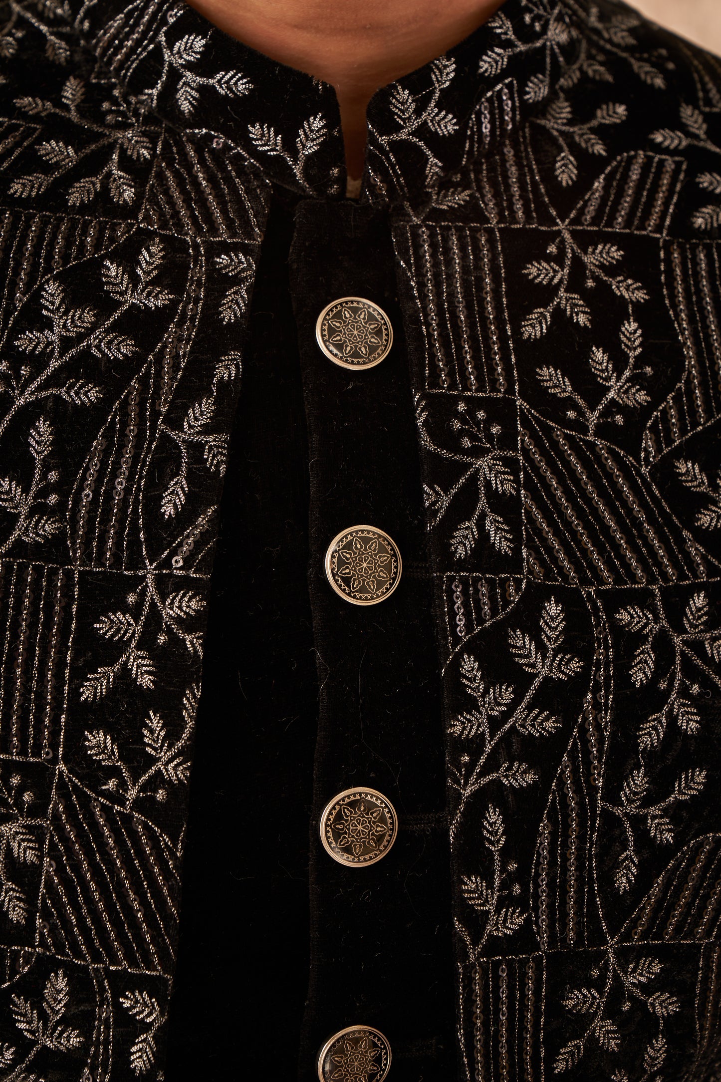 Indo Western Front Open - Black