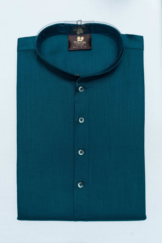 Cotton Kurta - Teal Blue
