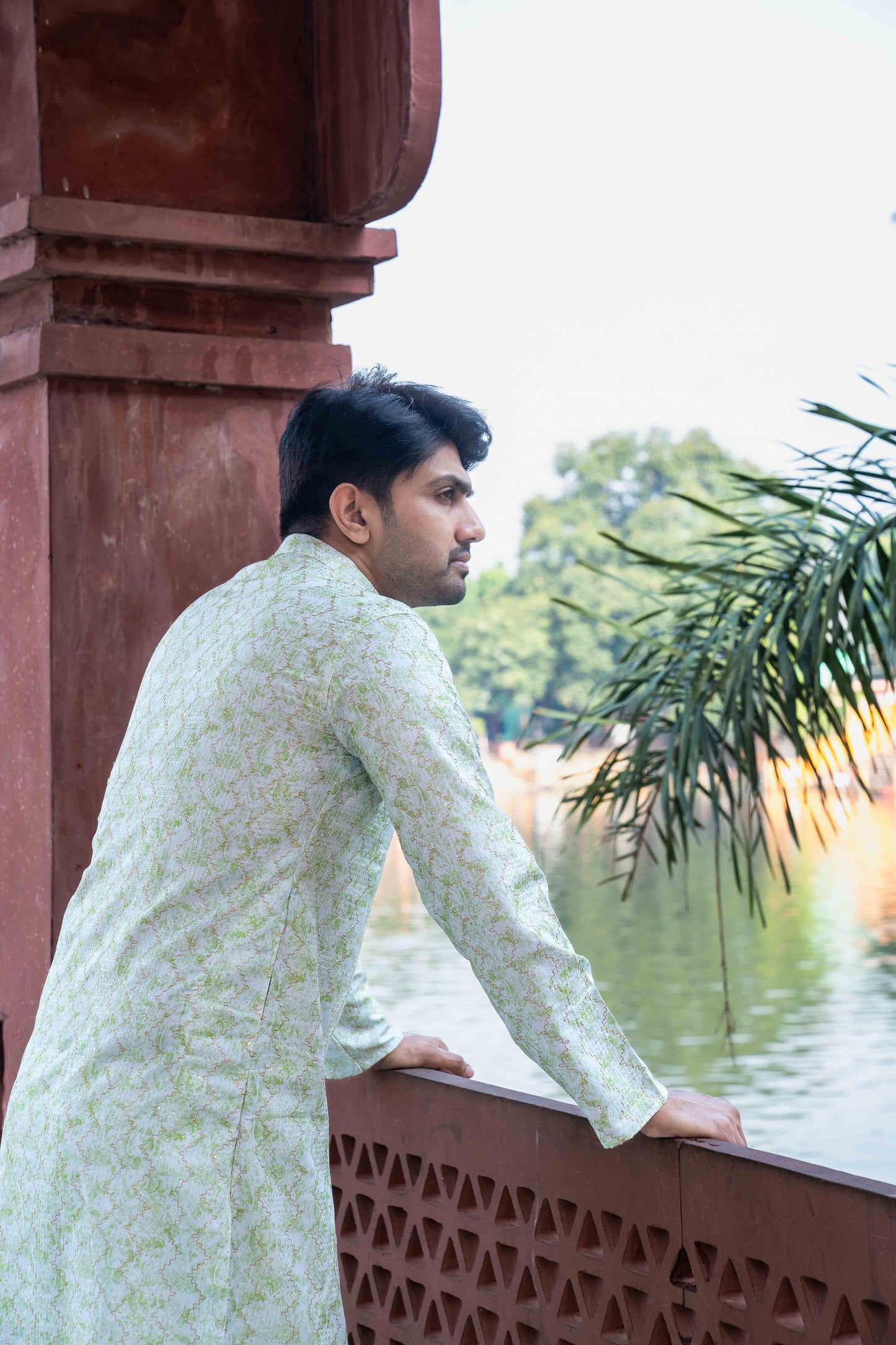 Printed Kurta - Light Green