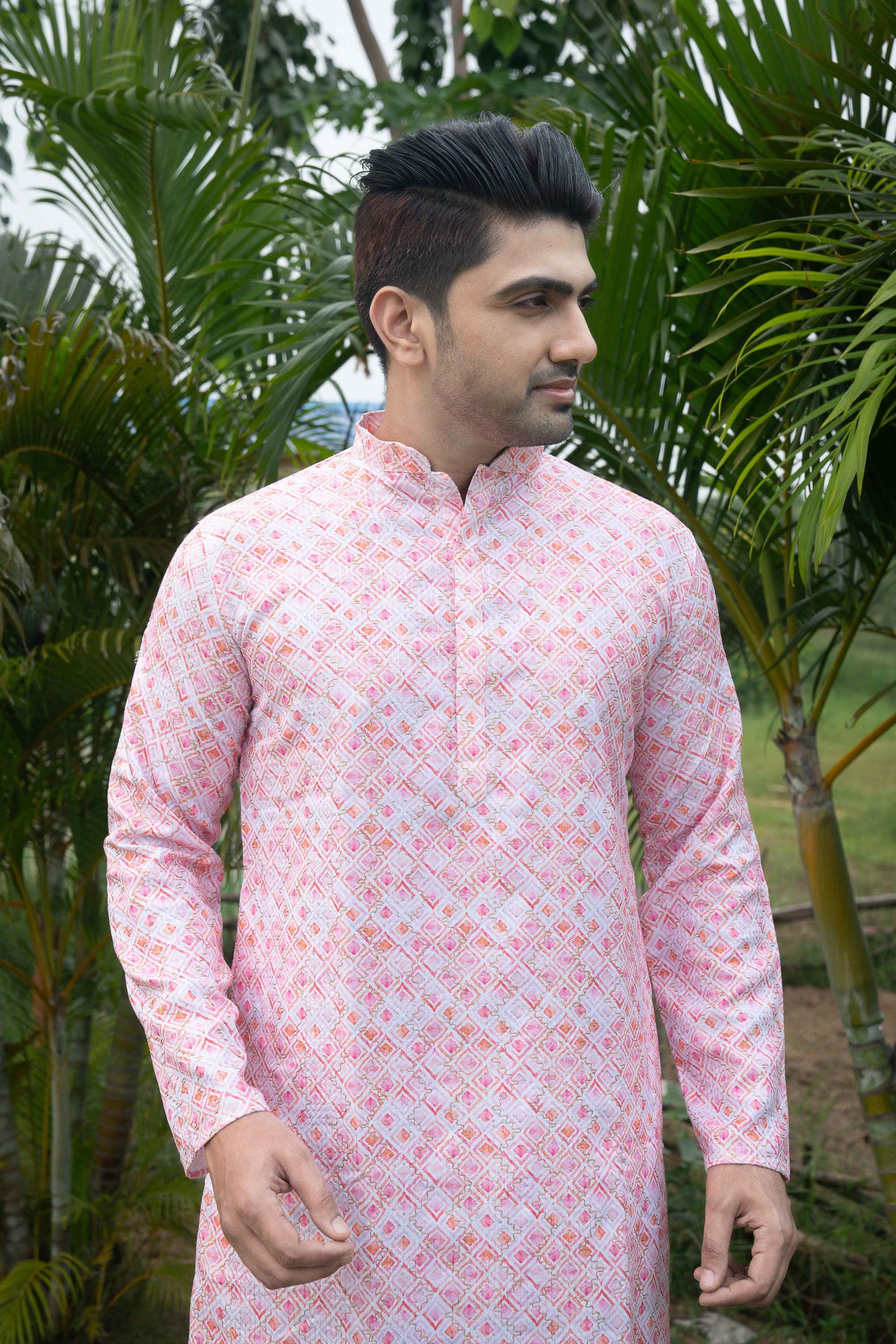 Printed Kurta - Pink