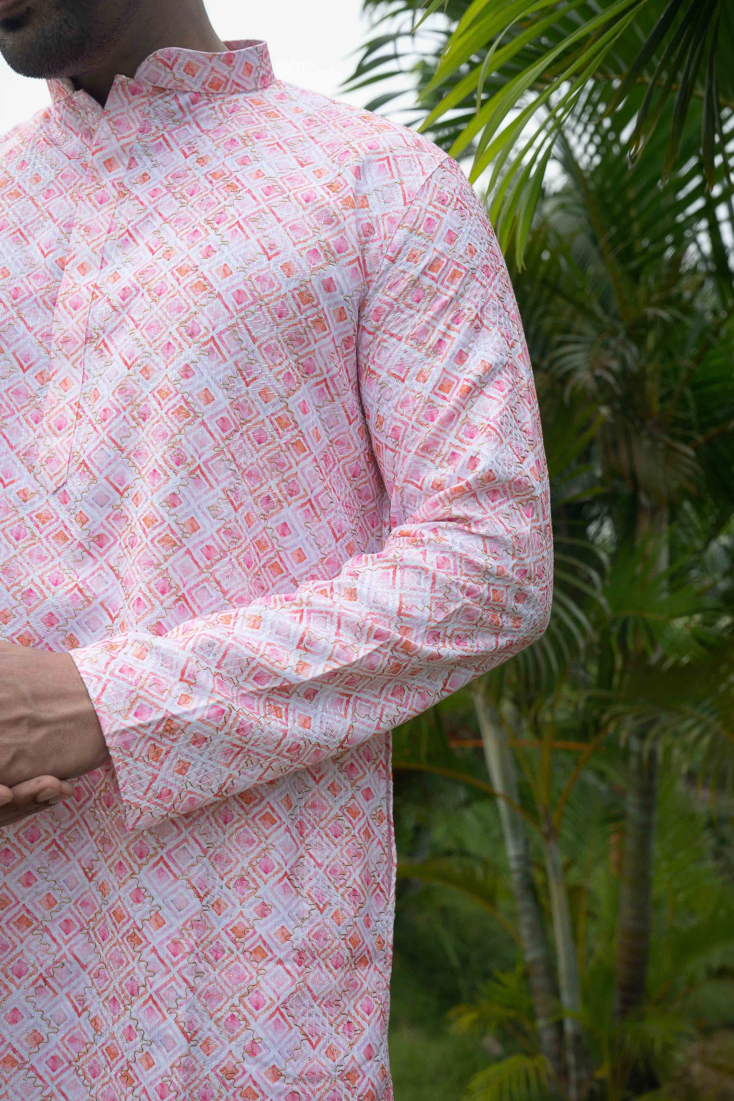 Printed Kurta - Pink