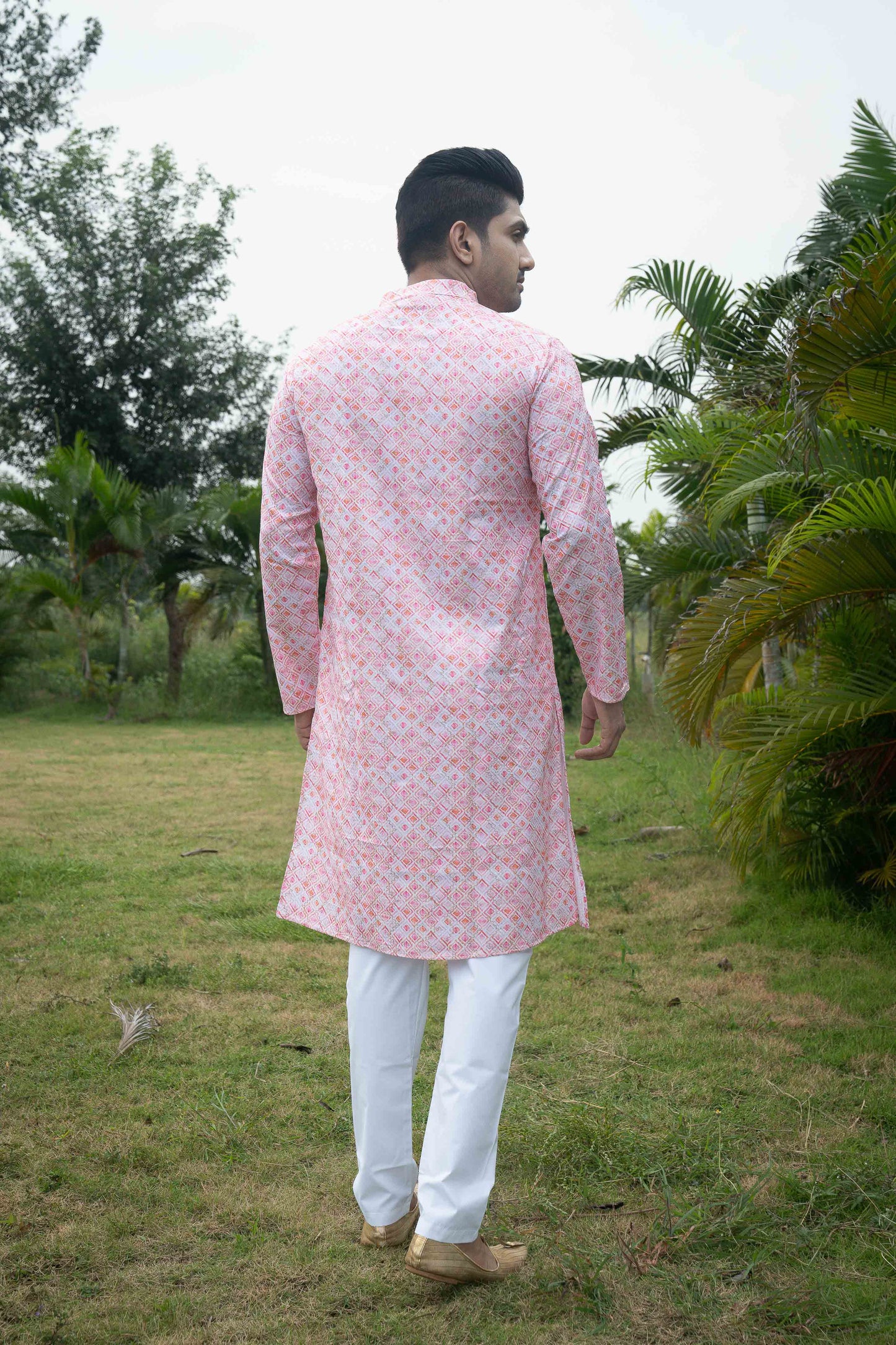 Printed Kurta - Pink