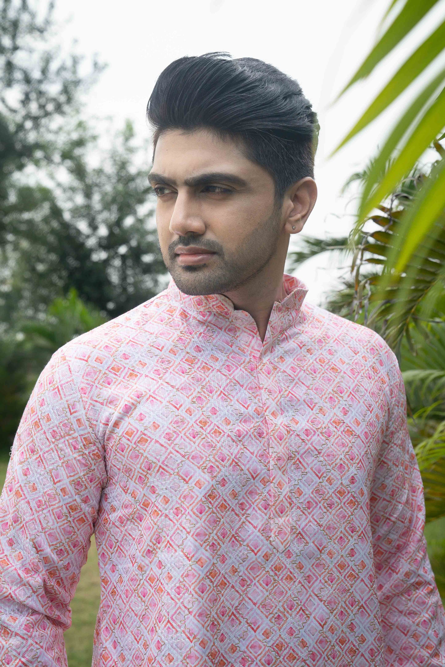 Printed Kurta - Pink
