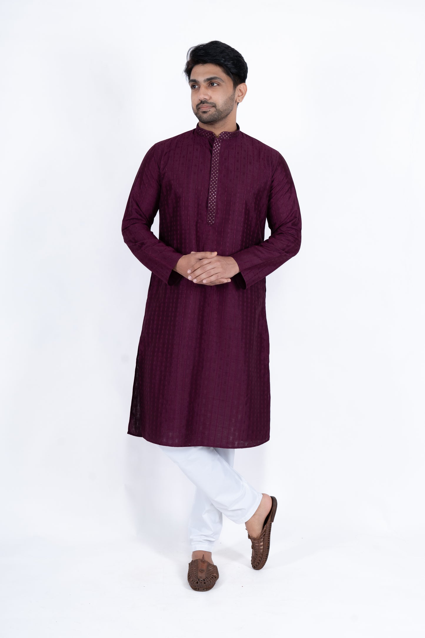Fancy Kurta - Dark Purple
