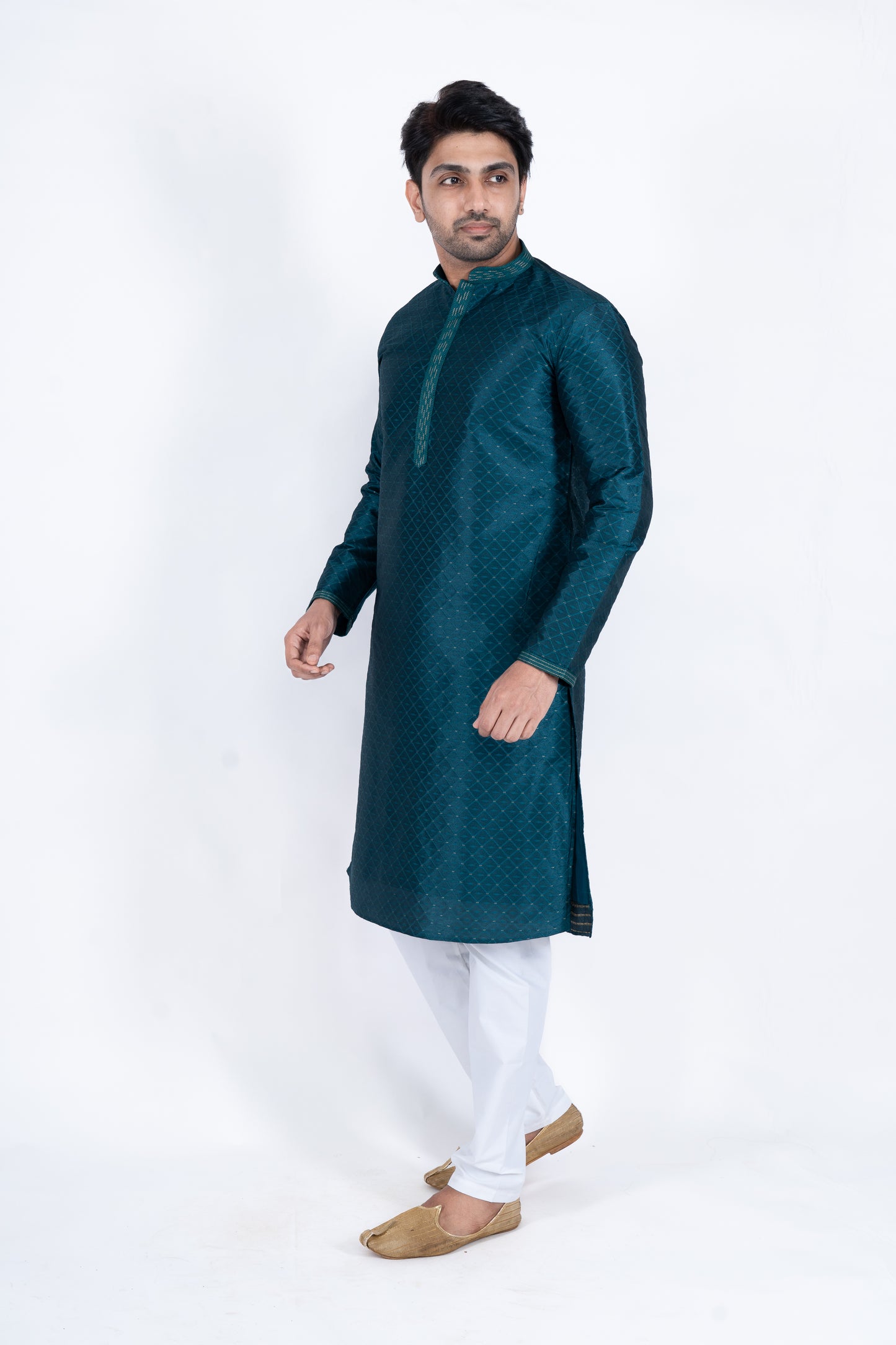Fancy Kurta - Dark Green