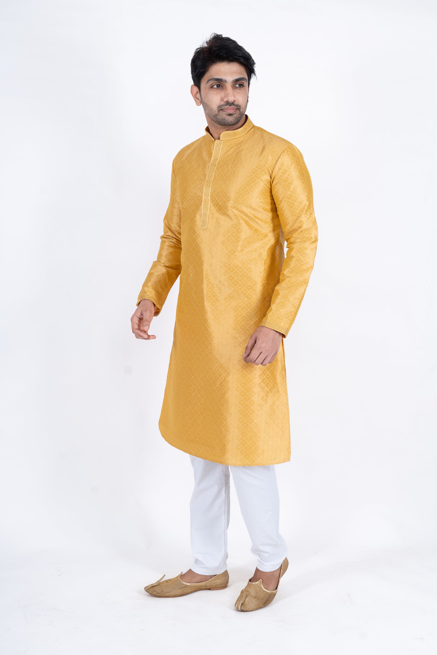 Fancy Kurta - Deep Yellow