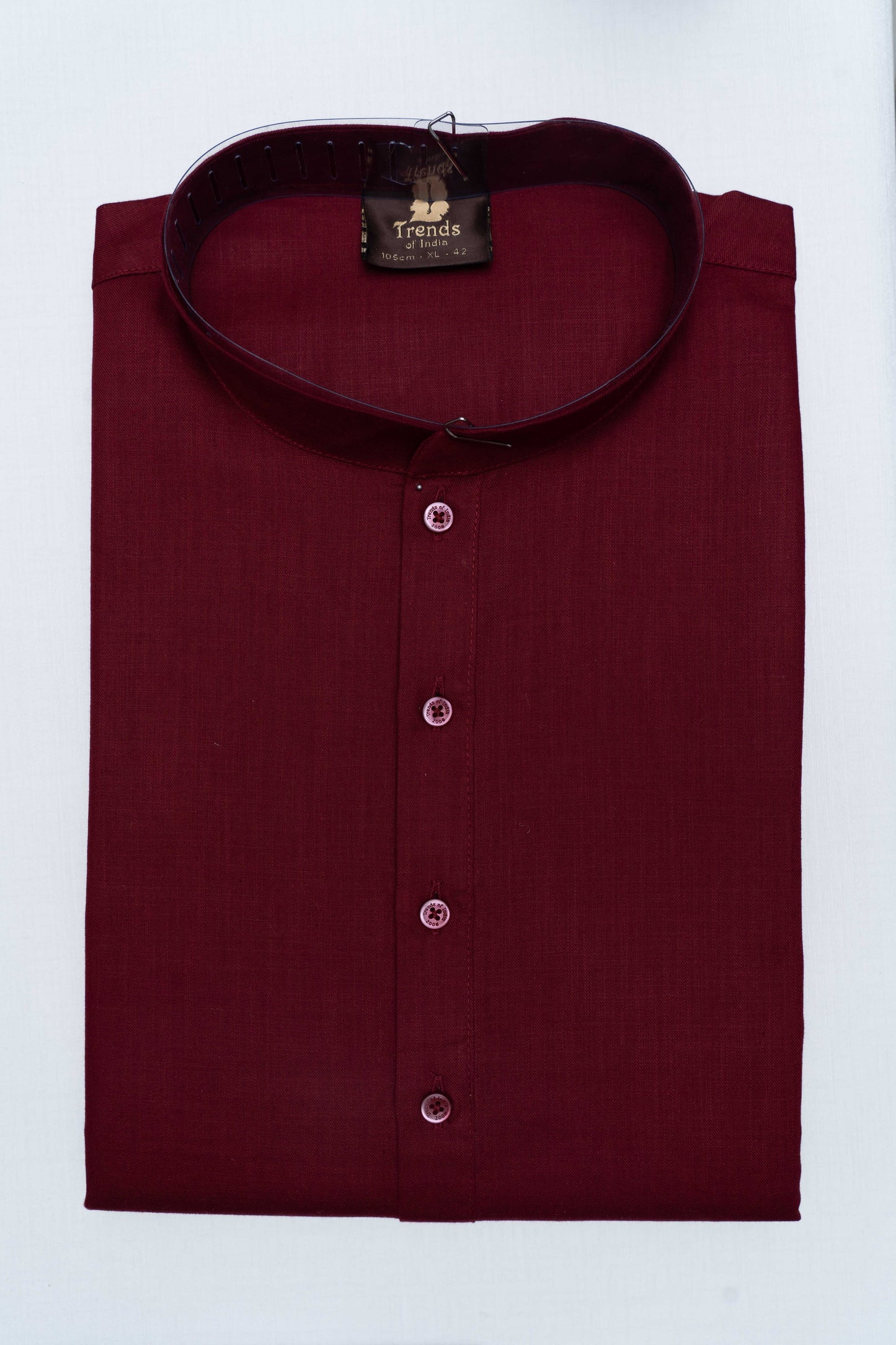 Cotton Kurta - Maroon