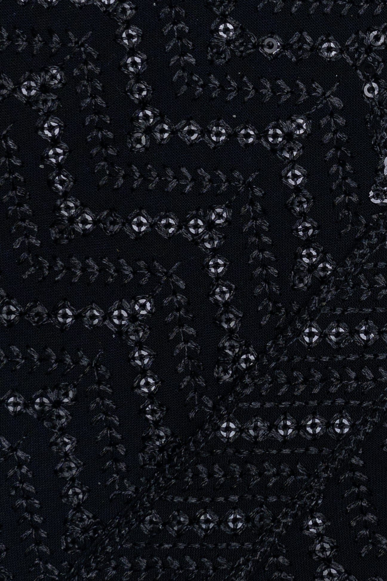 Chikan Kari Kurta - Black