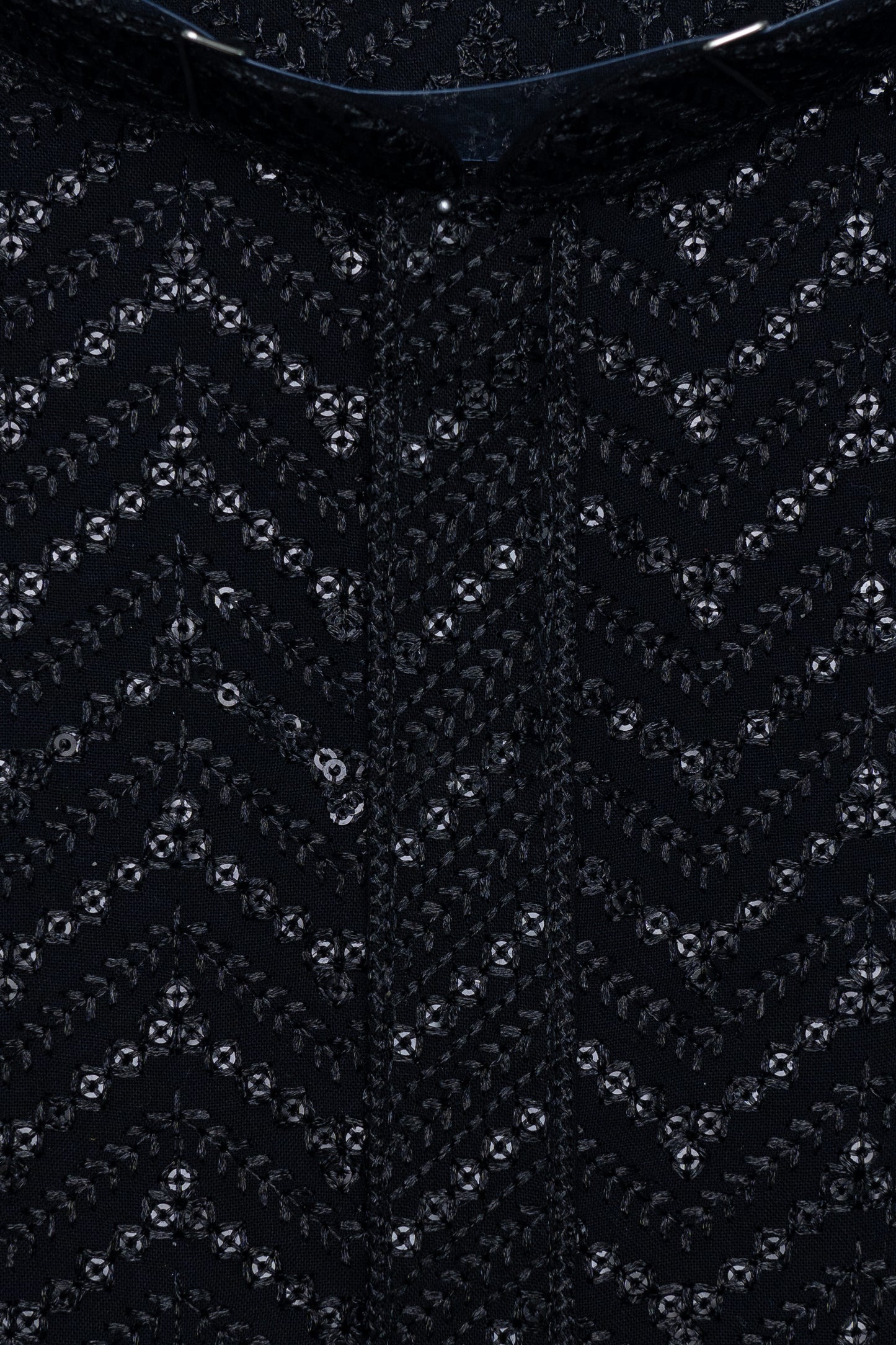 Chikan Kari Kurta - Black