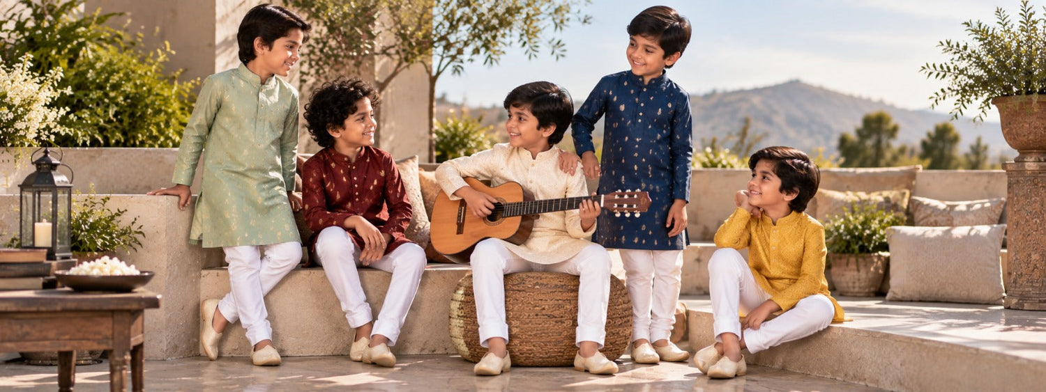 Kids Fancy Kurta Pyjama Sets