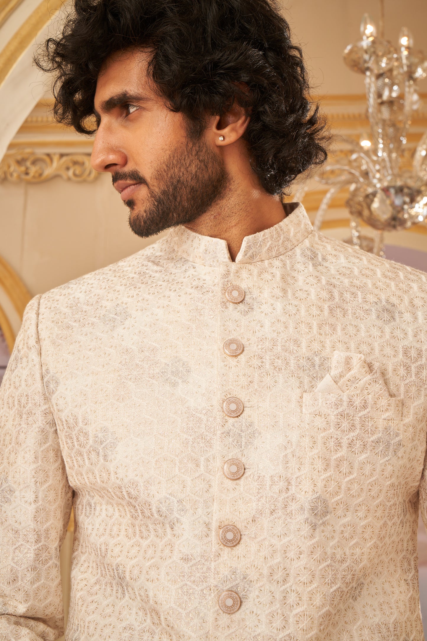 Indo Western - Cream