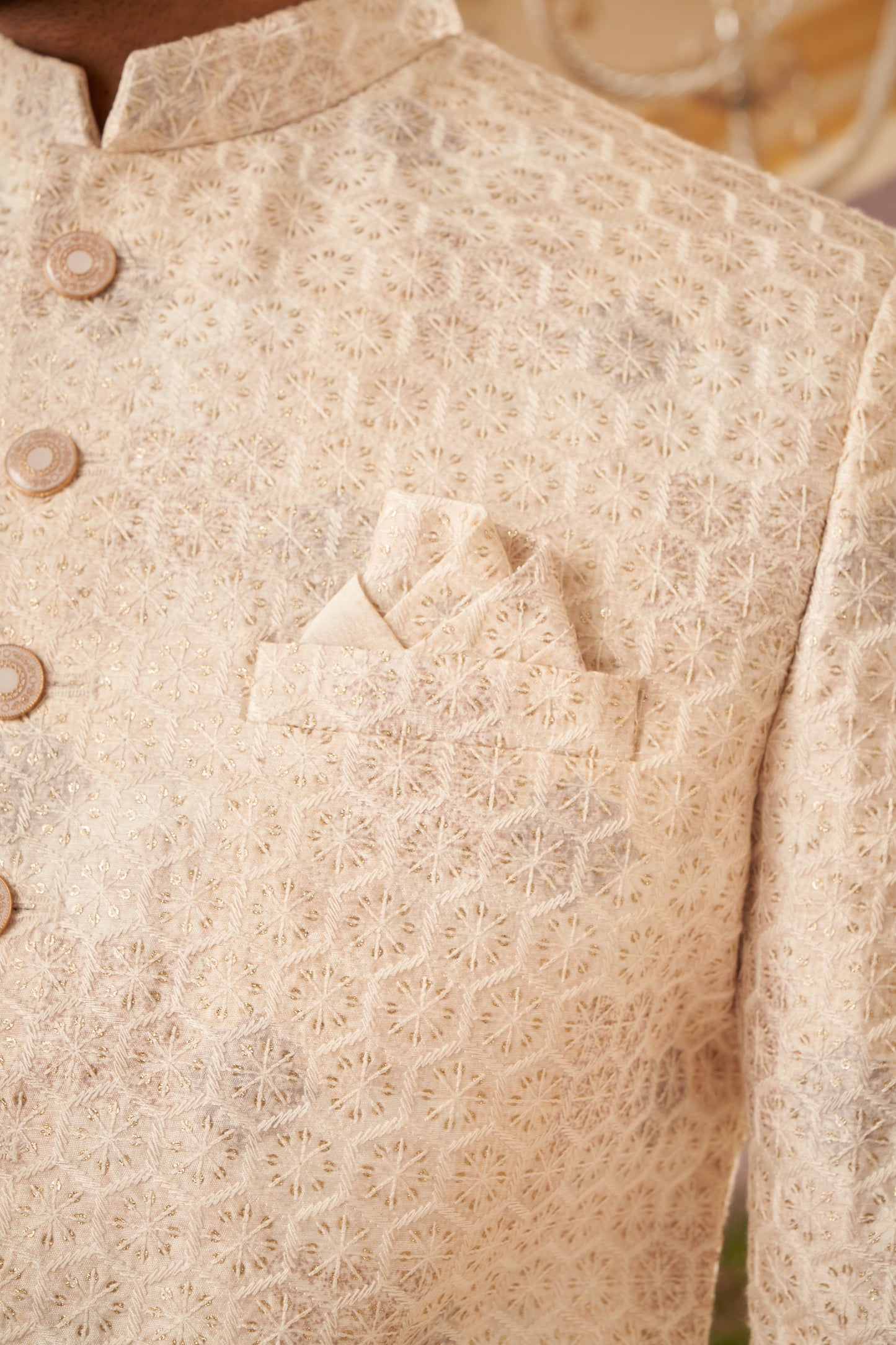 Indo Western - Cream