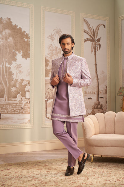 Indo Western Front Open - Lavender
