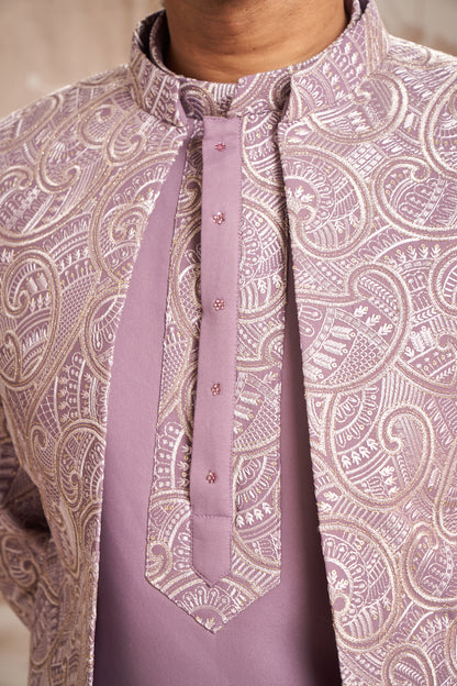 Indo Western Front Open - Lavender