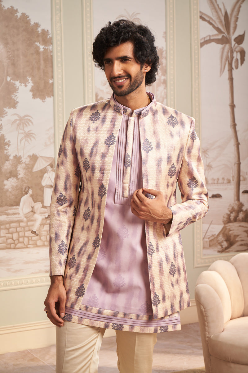 Indo Western Front Open - Lavender