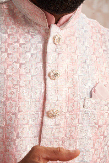 Bundi Kurta Set - Pink