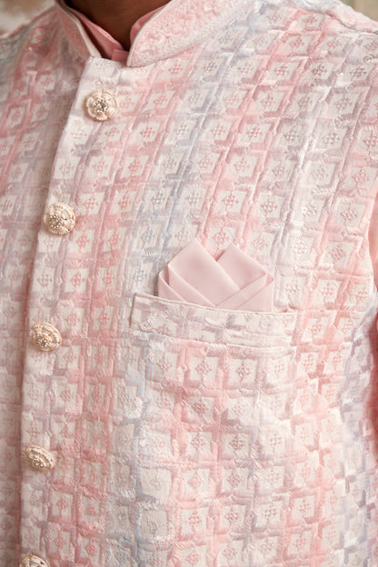 Bundi Kurta Set - Pink