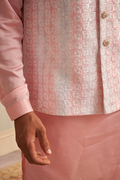 Bundi Kurta Set - Pink