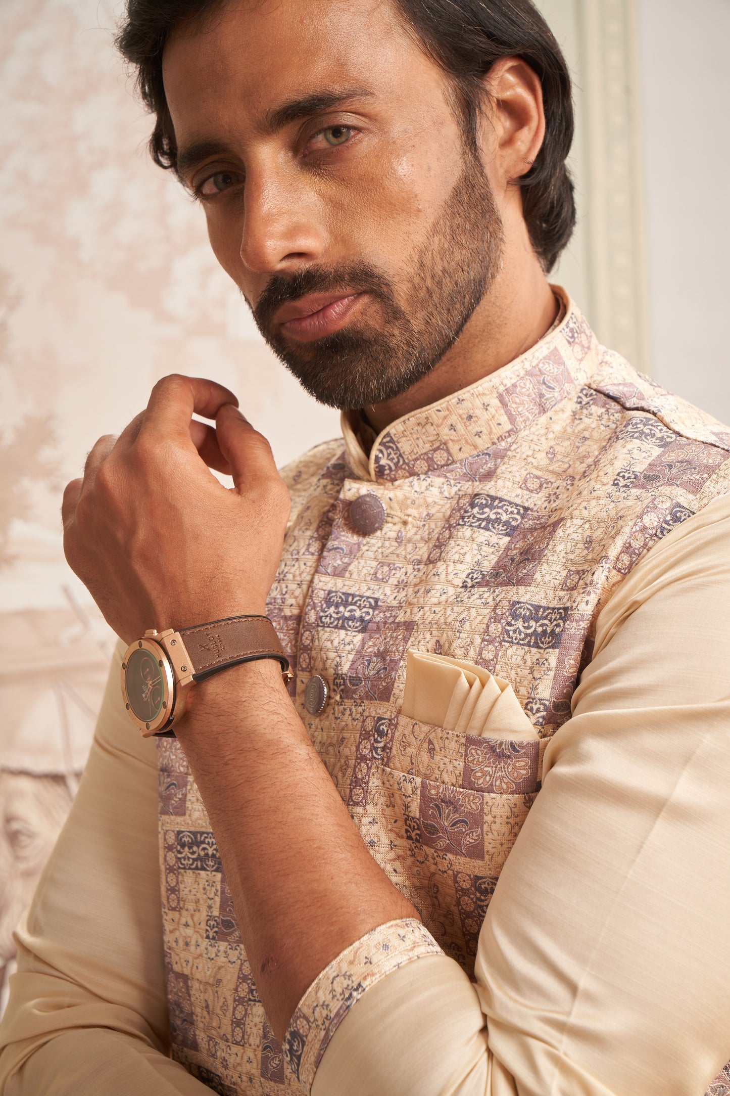 Bundi Kurta Set - Cream