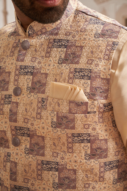 Bundi Kurta Set - Cream