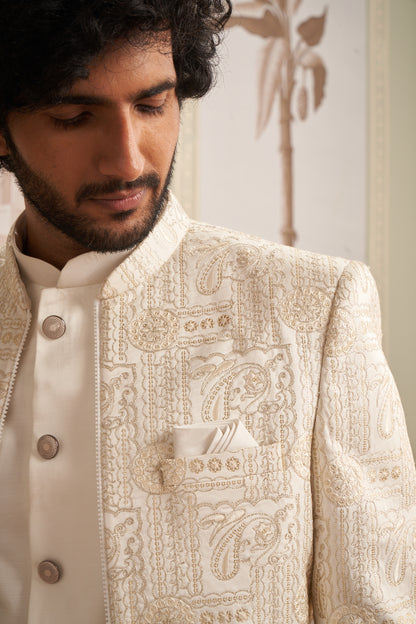 Indo Western Front Open - Off White