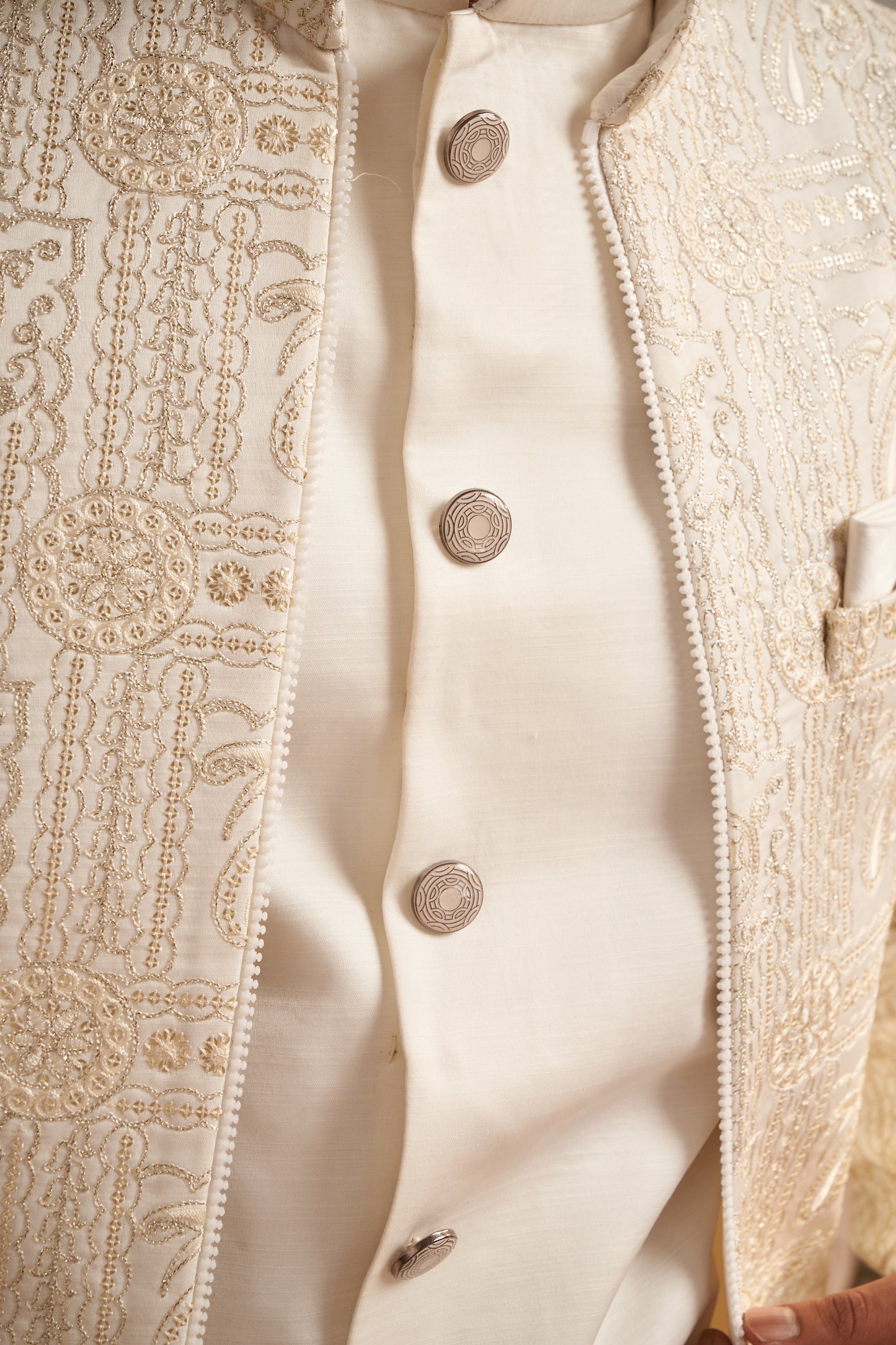 Indo Western Front Open - Off White