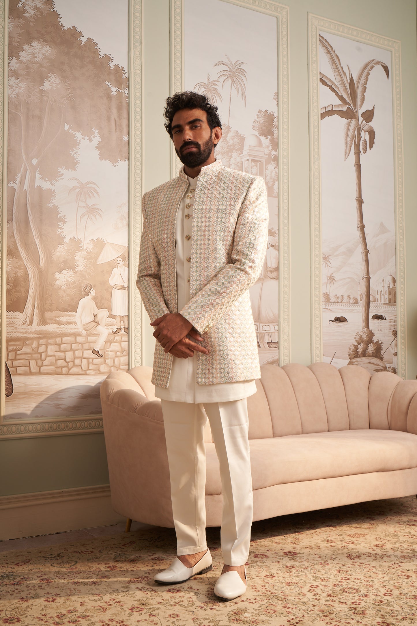 Indo Western Front Open - White