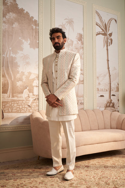 Indo Western Front Open - White