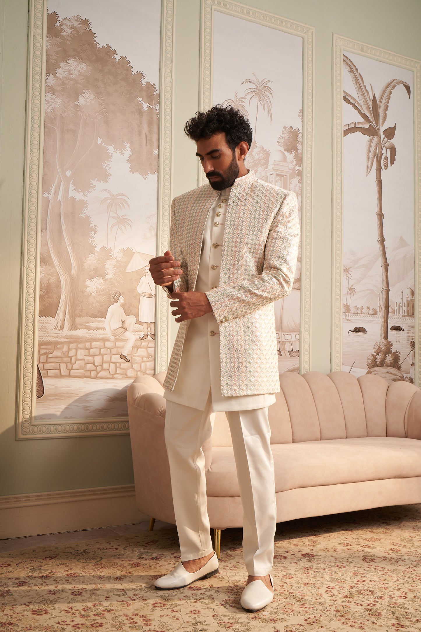 Indo Western Front Open - White