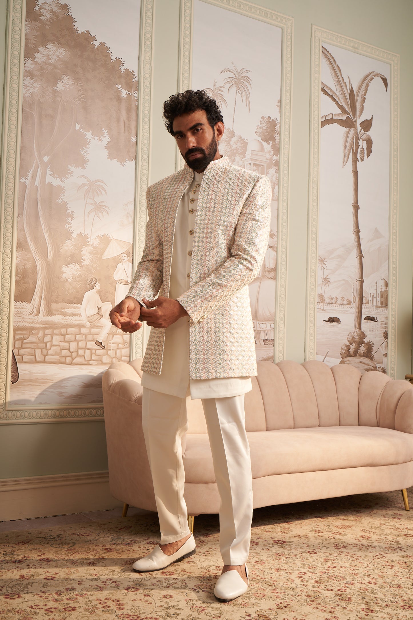 Indo Western Front Open - White